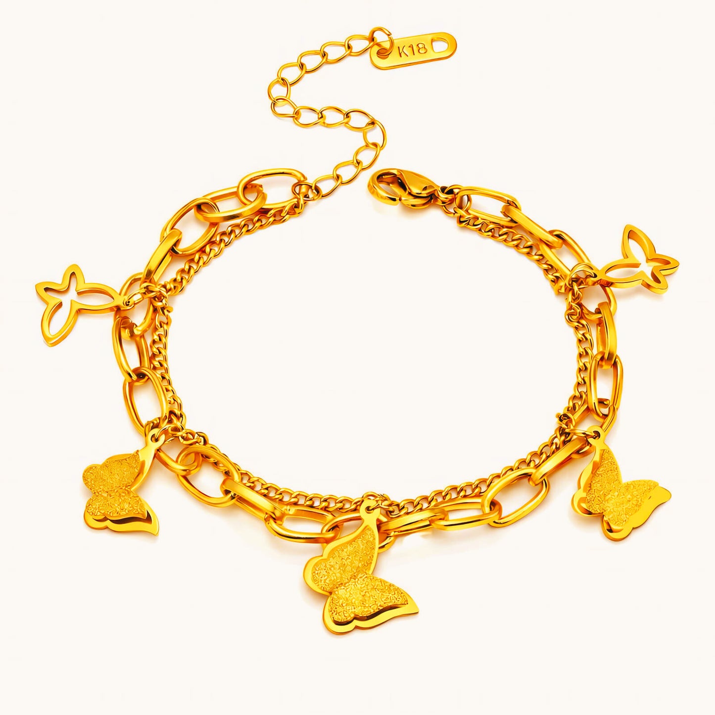Gold Plated Stainless Steel Bracelet