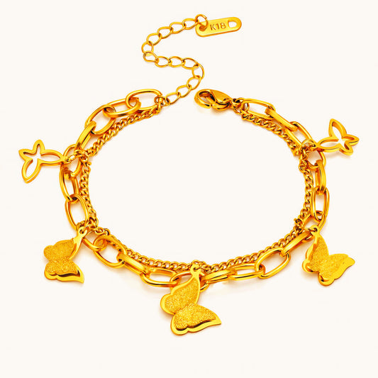 Gold Plated Stainless Steel Bracelet